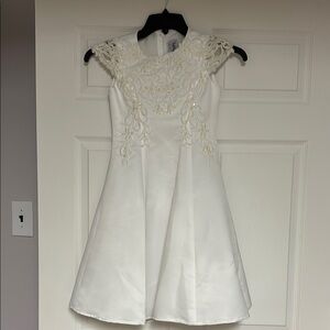 EUC White formal dress. Used as first communion dress, or possibly flower girl
